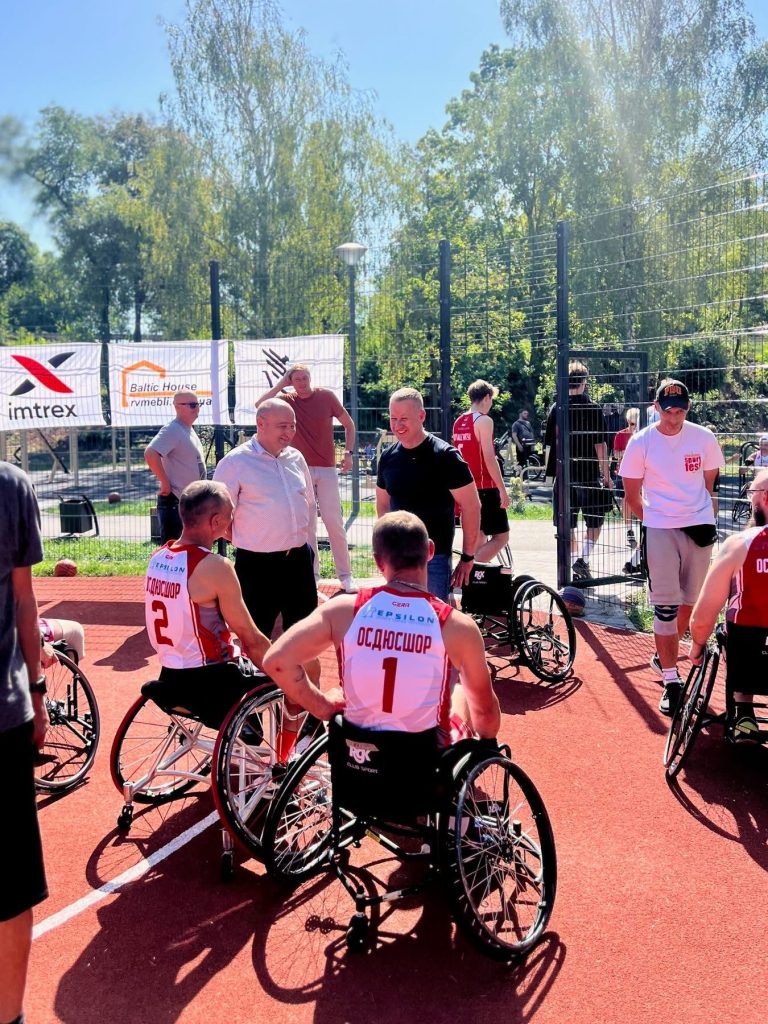 Wheelchair basketball competition